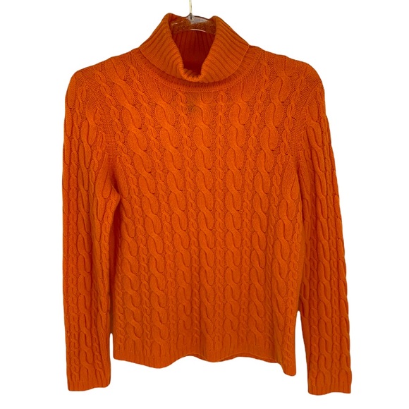 Cashmere Mock Turtleneck Sweater Medium 